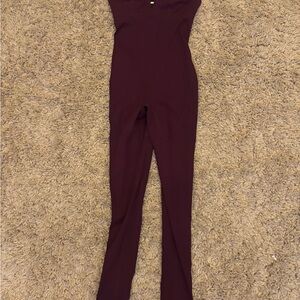 Free people Deep Burgundy active Jumpsuit